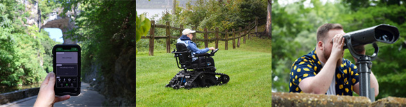 Ứng dụng Right Hear, Xe lăn địa hình, Kính ngắm Enchroma