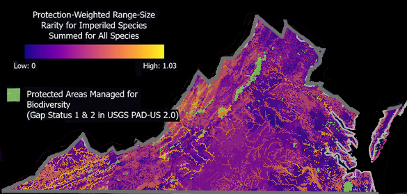 Bản đồ có Virginia được tô sáng