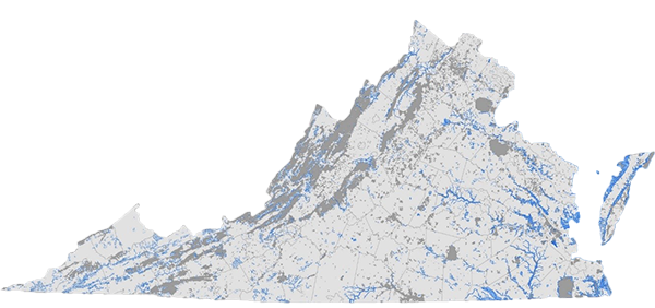 bản đồ bảo tồn virginia