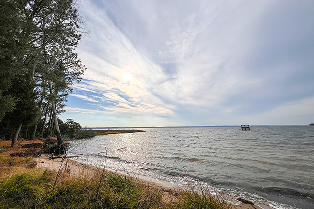 View from Brewer's Point Campground at Belle Isle State Park
