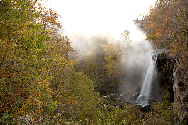 Falling Spring Falls is managed by Douthat State Park and easily accessible with parking and viewing area
